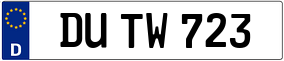 Trailer License Plate